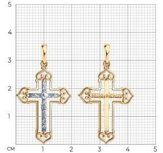 Подвеска Diamant 93-131-00908-1 вес 1.39 г серебро, без вставок купить,NaN