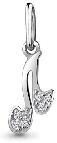 Подвеска AQUAMARINE 23176А вес 0.27 г серебро, фианит купить,NaN