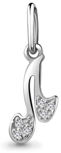 Подвеска AQUAMARINE 23176А вес 0.27 г серебро, фианит купить,NaN