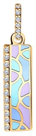 Подвеска Diamant 93-130-01574-1 вес 0.954 г серебро, фианит купить,8123