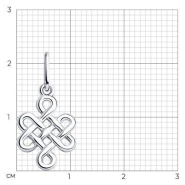 Подвеска SOKOLOV 94031255 вес 0.79 г серебро, без вставок - ForteMarket Подвеска SOKOLOV 94031255 вес 0.79 г серебро, без вставок купить,0