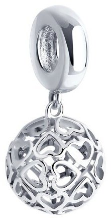 Подвеска SOKOLOV 94033004 вес 2.58 г серебро, без вставок купить,13159