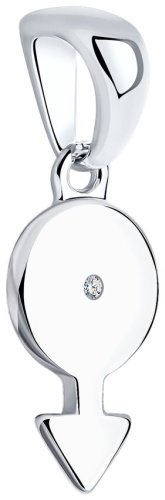Подвеска SOKOLOV 94032606 вес 0.93 г серебро, фианит купить,9234