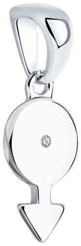 Подвеска SOKOLOV 94032606 вес 0.93 г серебро, фианит купить,9234
