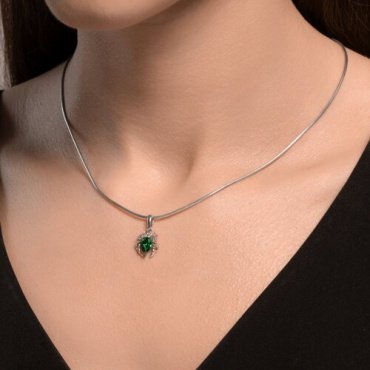 Подвеска SOKOLOV 94033239 Паук вес 0.99 г серебро, фианит купить,NaN