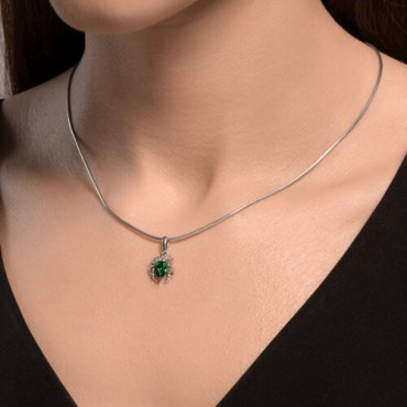 Подвеска SOKOLOV 94033239 Паук вес 0.99 г серебро, фианит купить,NaN
