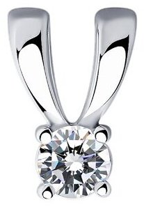Подвеска SOKOLOV 94032830 вес 0.44 г серебро, фианит купить,NaN