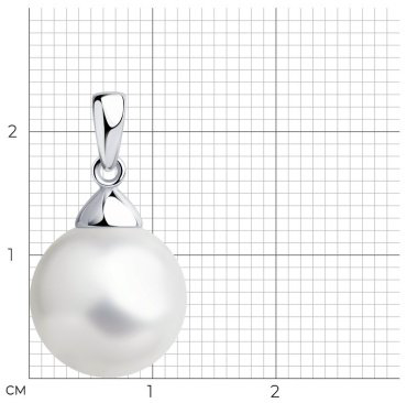 Подвеска Diamant 94-130-01181-1 вес 2.77 г серебро, жемчуг купить,10135