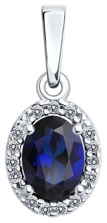 Подвеска SOKOLOV 88030018_s вес 0.96 г серебро, корунд, фианит купить,11000