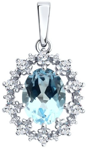 Подвеска Diamant 94-330-02042-1 вес 1.99 г серебро, фианит купить,19494