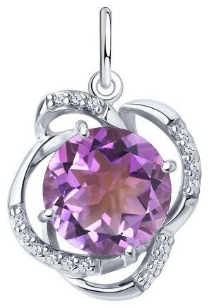 Подвеска Diamant 94-330-01920-1 вес 2.59 г серебро, фианит купить,31806