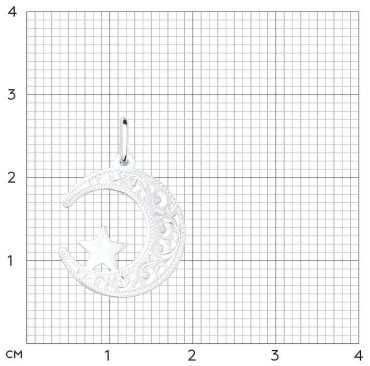 Подвеска SOKOLOV 94031407 вес 0.72 г серебро, без вставок купить,8099