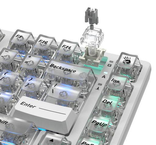Клавиатура A4Tech Bloody MS76 MS Magnetic Switch Crystal White