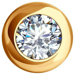 Подвеска Diamant 51-130-02125-1 вес 0.7 г золото, фианит