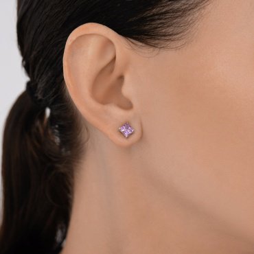 Серьги SOKOLOV 92025322 вес 1.52 г серебро, аметист купить,19999