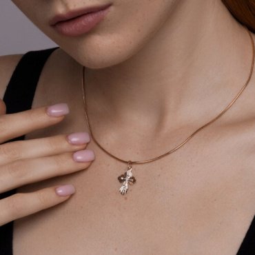 Крестик Diamant 51-131-02564-1 вес 0.82 г золото, без вставок купить,92881