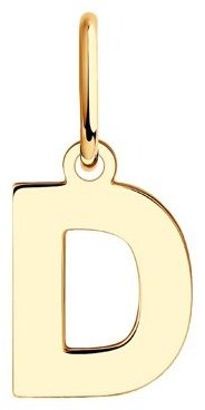Подвеска Diamant 51-130-01126-1 вес 0.32 г золото, без вставок