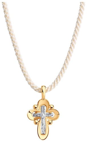Крестик Diamant 51-170-01273-1 вес 1.32 г золото, без вставок купить,125998