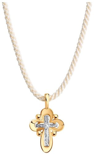 Крестик Diamant 51-170-01273-1 вес 1.32 г золото, без вставок купить,125998