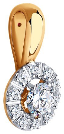 Подвеска Diamant 51-230-02496-1 вес 1.26 г золото, рубин купить,373604