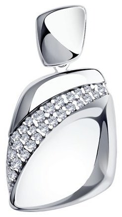 Подвеска Diamant 94-130-00676-1 вес 2.82 г серебро, фианит купить,12284