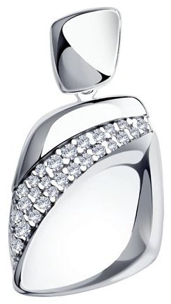Подвеска Diamant 94-130-00676-1 вес 2.82 г серебро, фианит купить,12284