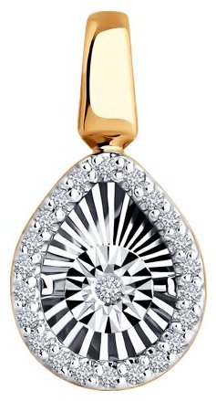 Подвеска Diamant 51-230-02608-1 вес 1.54 г золото, бриллиант купить,330582