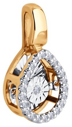 Подвеска Diamant 51-230-02608-1 вес 1.54 г золото, бриллиант купить,330582