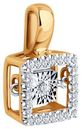 Подвеска Diamant 51-230-02623-1 вес 1.33 г золото, бриллиант купить,355411