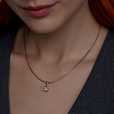 Подвеска Diamant 51-230-02623-1 вес 1.33 г золото, бриллиант купить,355411