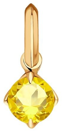 Подвеска Diamant 51-330-01764-4 вес 0.743 г золото, фианит купить,60877
