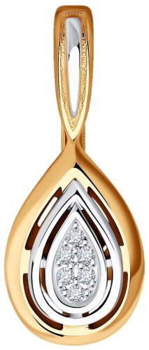 Подвеска Diamant 51-230-01899-1 вес 0.86 золото, бриллиант купить,119776