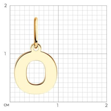 Подвеска Diamant 51-130-01146-1 вес 0.33 г золото, без вставок купить,43339