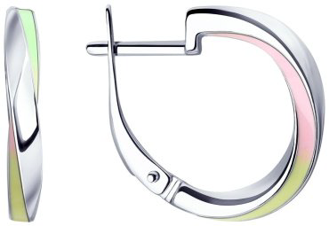 Серьги SOKOLOV 94023309 вес 3.2 г серебро, эмаль купить,23598