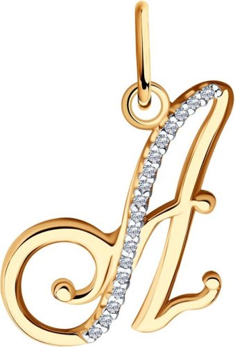 Подвеска SOKOLOV 034526 вес 0.95 г золото, фианит купить,89059