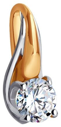 Подвеска Diamant 51-130-01727-1 вес 0.6 г золото, фианит купить,64089
