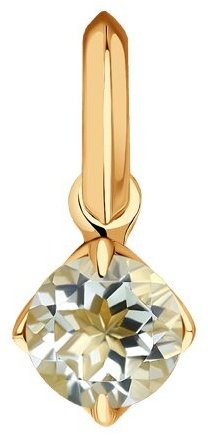 Подвеска Diamant 51-330-01764-3 вес 0.733 г золото, фианит купить,63863