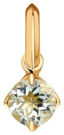 Подвеска Diamant 51-330-01764-3 вес 0.733 г золото, фианит купить,63863