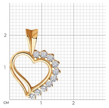 Подвеска SOKOLOV 93030001 вес 1.17 г серебро, фианит - ForteMarket Подвеска SOKOLOV 93030001 вес 1.17 г серебро, фианит купить,0