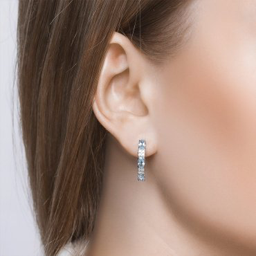 Серьги SOKOLOV 92021430 вес 2.79 г серебро, топаз купить,21033