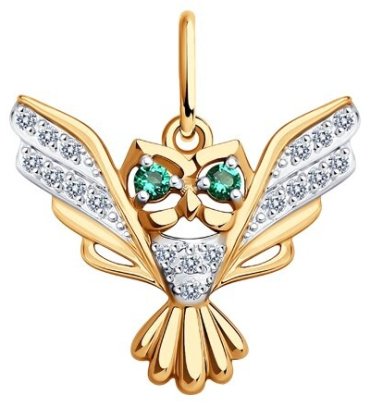 Подвеска Diamant 51-130-01668-1 вес 1.09 г золото, фианит купить,84869