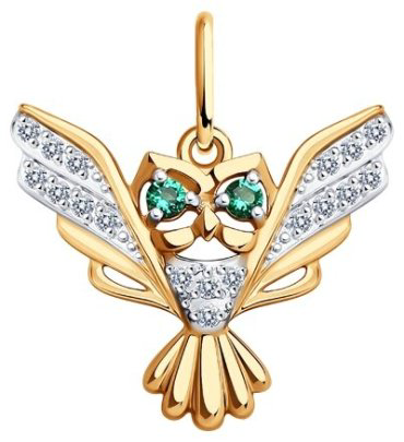 Подвеска Diamant 51-130-01668-1 вес 1.09 г золото, фианит купить,84869