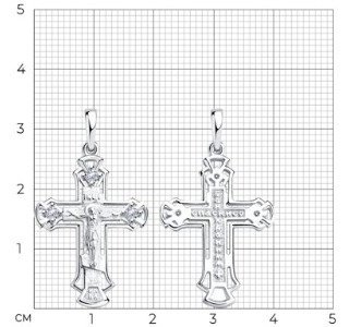 Подвеска Diamant 94-131-00818-1 вес 2.08 г серебро, фианит купить,16375