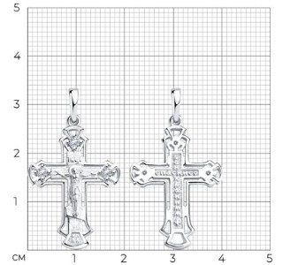 Подвеска Diamant 94-131-00818-1 вес 2.08 г серебро, фианит купить,16375