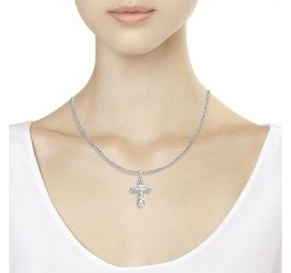 Подвеска Diamant 94-131-00818-1 вес 2.08 г серебро, фианит купить,16375