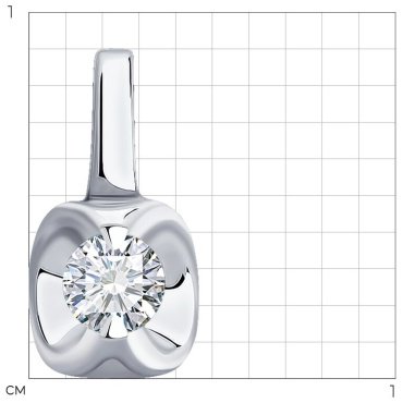 Подвеска Diamant 52-230-01732-1 вес 0.34 золото, бриллиант купить,234061