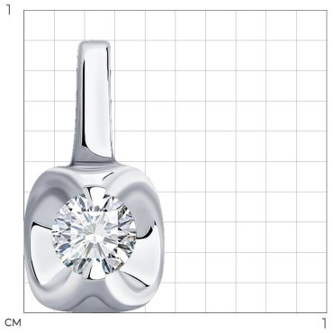 Подвеска Diamant 52-230-01732-1 вес 0.34 золото, бриллиант купить,234061