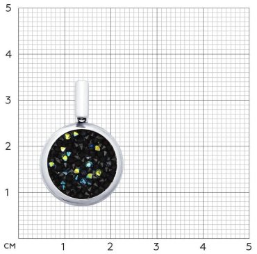 Подвеска SOKOLOV 94031999 вес 3.08 г серебро, кристалл Swarovski купить,29180