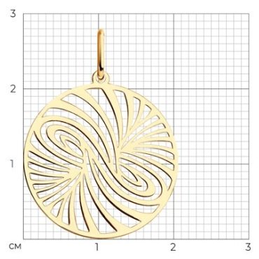 Подвеска SOKOLOV 036406 вес 0.81 г золото, без вставок купить,87522