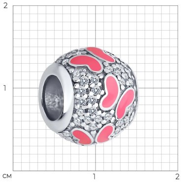 Подвеска SOKOLOV 94032982 вес 3.44 г серебро, фианит купить,14715